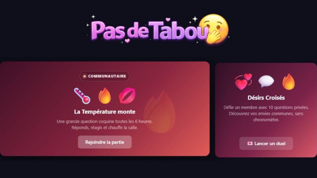 Des jeux entre libertin(e)s ! Pas de tabou